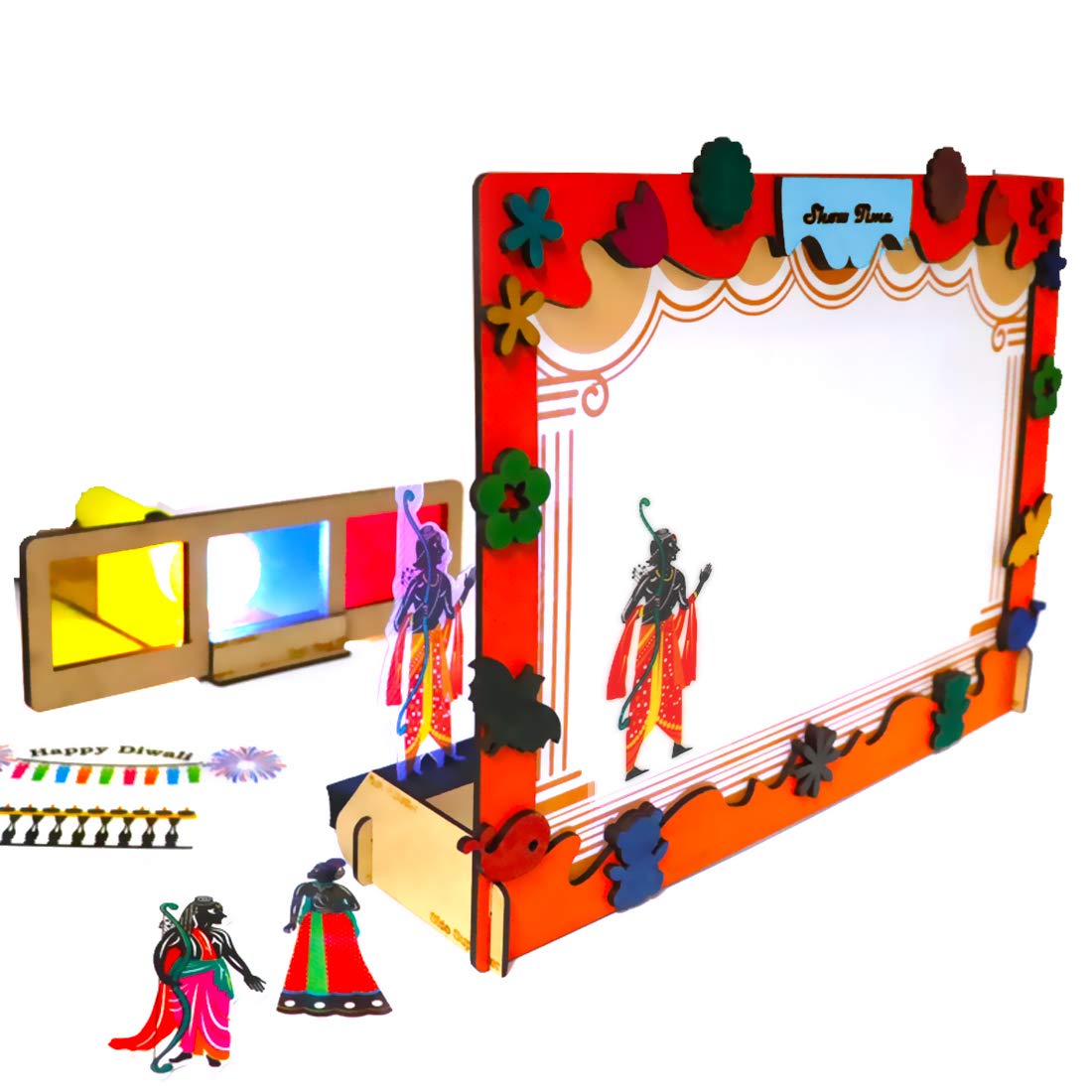 Be Cre8v Ramayana Storytelling Theatre with original Story Book Activity Kit for kids over 4 years. Children learn ethics, morals through story, Leaning & Education fun toy for Children