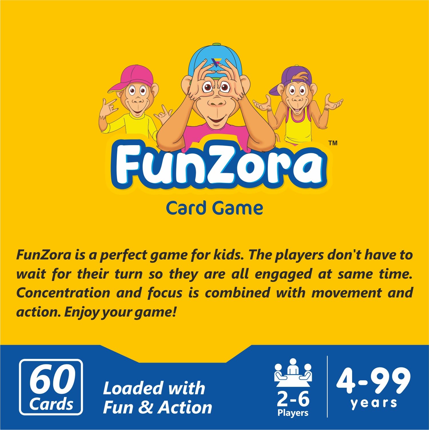 UnikPlay Educational Game FunZora Card Game for Kids and Girls Ages 4 and up | Easy to Learn Playing Card Games for Family Fun | Brain Games