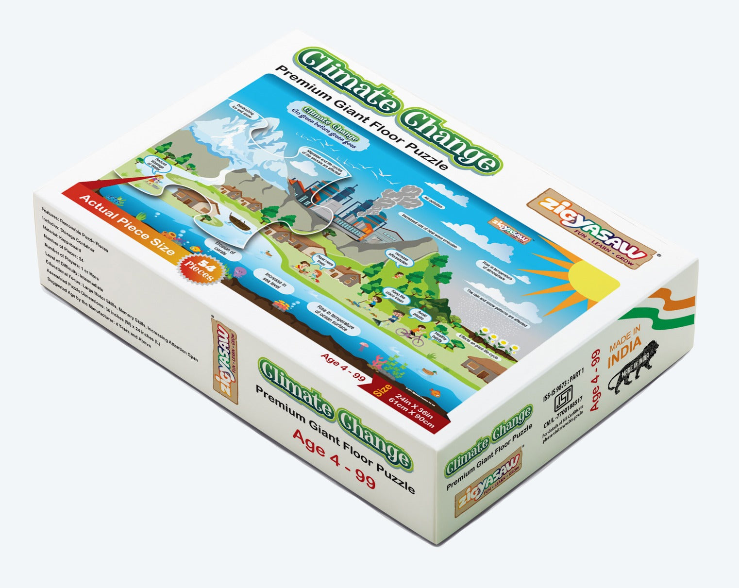 Zigyasaw Climate Change (Global Warming) premium giant floor puzzle