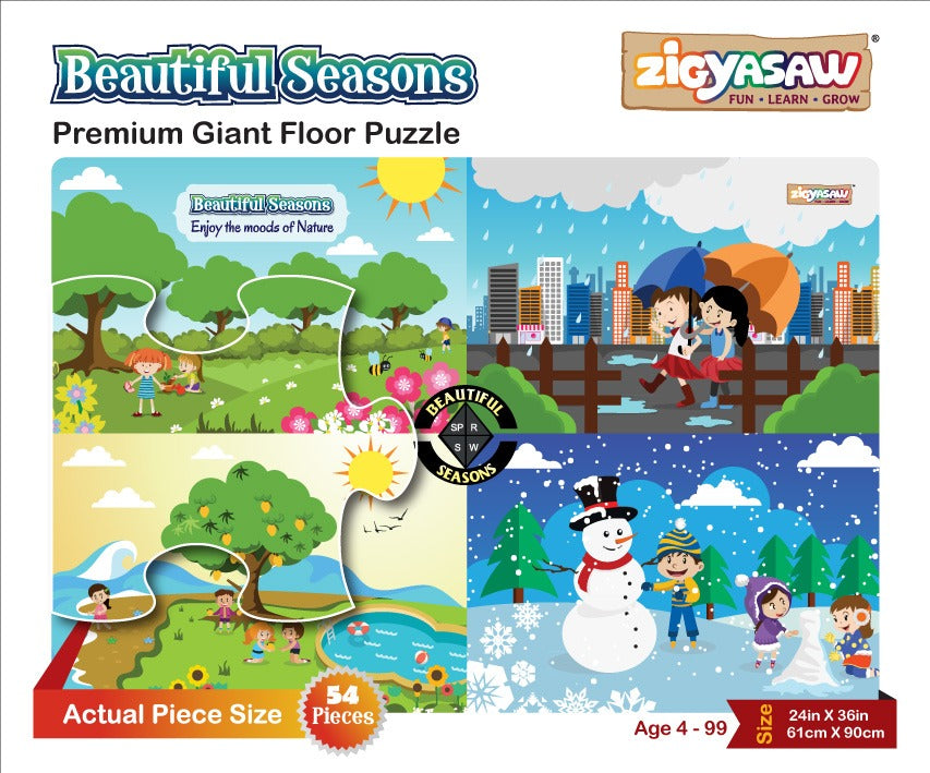 Zigyasaw Beautiful Seasons Premium Giant Floor Puzzle Game