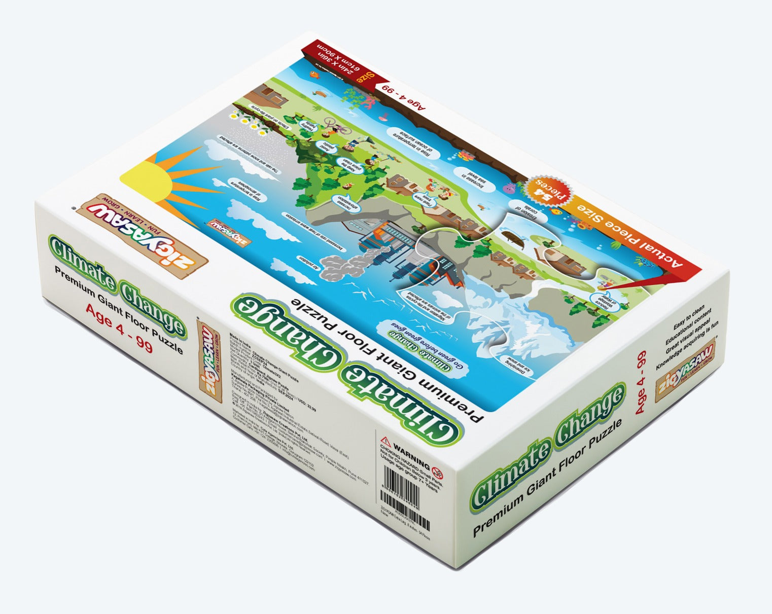 Zigyasaw Climate Change (Global Warming) premium giant floor puzzle